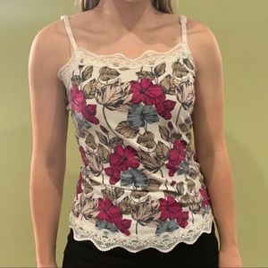 *SOLD* Ann Taylor women’s medium floral tank top